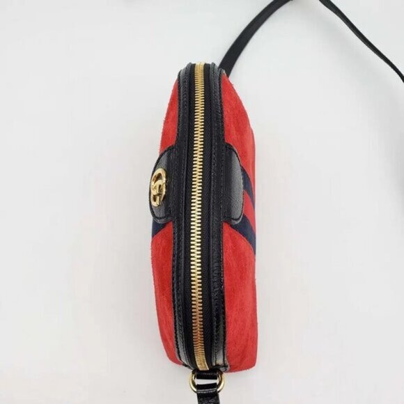 Brand New Gucci GG Ophidia GG Suede Leather Shoulder Bag 900-022522 - Picture 7 of 11
